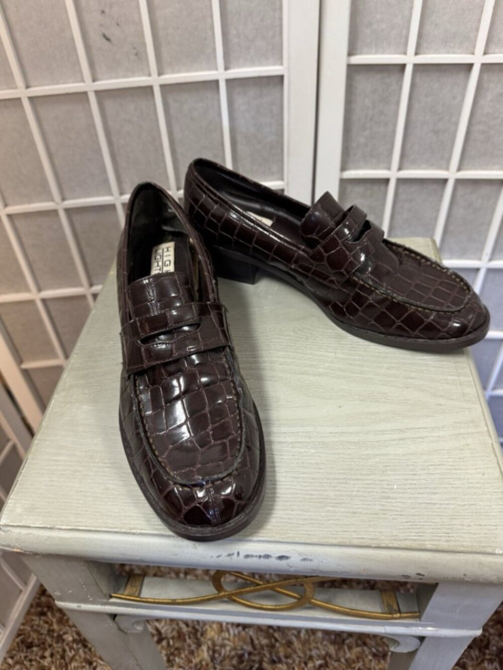 High Lights,Woman,Vintage Classic Shoes,Brown,Size 9.5,Low Heel.!